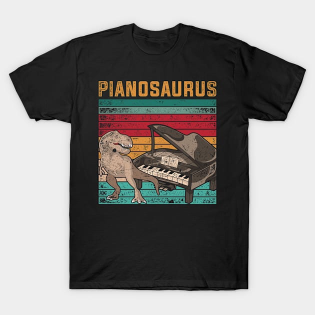 Piano Funny Pianosaurus Pianist T-Shirt by shirtsyoulike